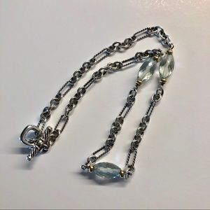 David Yurman Three Stone Necklace